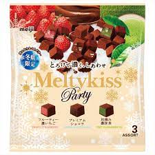 Amazon.com : Meiji Melty Kiss Chocolate Party Assortment Premium Milk  Fruity Strawberry Green Tea Matcha 3 Flavors 150g … : Grocery & Gourmet Food