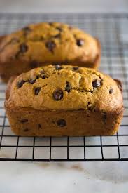Place the reserved chocolate chips on top of the pumpkin bread. The Best Pumpkin Bread Tastes Better From Scratch
