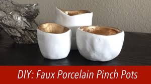 Don't dilly dally, you'll need to work fast before your clay becomes crusty. How To Faux Porcelain Pinch Pots Air Dry Clay Youtube
