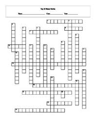 Printable crossword puzzles free crossword puzzles webcrosswords. 25 Top Disney Movies Crossword With Key By Maura Derrick Neill