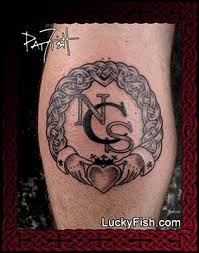 Claddagh heart cross celtic tattoo design. Claddagh Tattoos Luckyfish Art