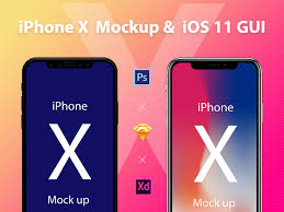 Iphone X Mockup Ios 11 Gui Ios 11 Iphone Mockup Templates
