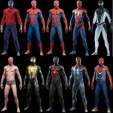 The Canon Spider-Suits (so far) : r/SpidermanPS4