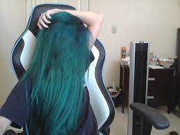 Faded After Midnight Blue By Manic Panic Here Are The Hair Colors She Took To Get To This Hair Http Imgur Com A Un Teal Hair Dark Teal Hair Faded Blue Hair