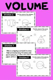 Volume Stations Activity Find Volume Of Solids Including Prisms Pyramids Cylinders Station Activities Geometry High School Geometry Activities High School