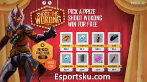 Miliki karakter wukong ini dengan cara mudah dan murah! Bocoran Event Ff Tembak Wukong Gratis Skin Mobil Free Fire Esportsku