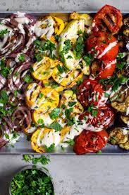 Grilled Summer Vegetables With Tahini Dressing Recipe Nyt Cooking Tahini Dressing Recipe Grilled Vegetables Nyt Cooking