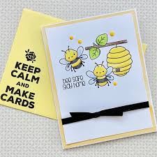 Upload your logo, use your brand colors, and choose complementary fonts to showcase your brand's look and feel. Bee Cards Positively Jane Bee Cards Funny Birthday Cards Diy Handmade Greeting Card Designs