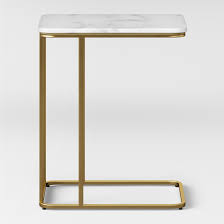 Highfield C Table White Marble Project 62 C Table Metal Accent Table Side Table