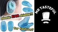 Blue PLASTIC EAR COVERS - Weird Wish Products [#017]