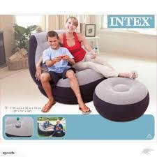 Watch tv, read a book, or just relax with a friend and then pull out the cushion into a queen size air mattress when you are ready to go to sleep. Original Intex Sofa Intex Inflatable Sofa Complete With Foot Rest Sofa Angin Rilex Sofa Lazy Sofa Kerusi Malas Shopee Malaysia