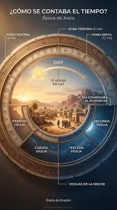 CÓMO SE CONTABA EL TIEMPO EN LA ÉPOCA DE JESÚS? Hoy medimos el tiempo con  relojes exactos… Pero en la época de Jesucristo, el tiempo se entendía de  una manera muy distinta.