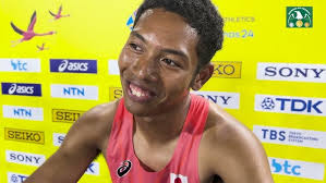 Hakim Sani Brown after Japan qualifies in Men's 4x100m for Paris Olympics
