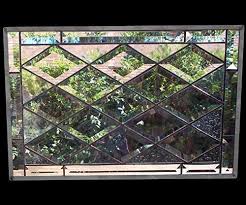 Stained glass windows began with a design. Amazon Com Stained Glass Window Leaded Glass Panel Diamond Bevel Handmade