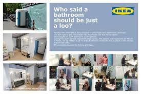 Bathroom ikea hack with fronts and tabletop from &shufl linoleum collection with brass inside our signature handles. Ikea Ambient Advert By 1861 United Who Said A Bathroom Should Be Just A Loo Ads Of The World