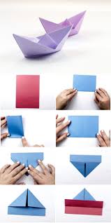 1001 Modeles D Origami Faciles Pour Apprendre Comment Faire Un Bateau En Papier Bateau Papier Pliage Bateau Papier Origami Facile