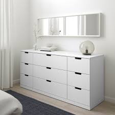 Nordli Chest Of 9 Drawers White 160x76 Cm Ikea In 2020 Ikea Nordli White Bedroom Furniture Bedroom Interior