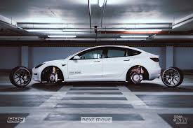 Tesla Model 3 Tuning Kw Bbs Nextmove Tesla Folierung Bbs
