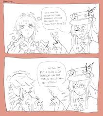 Merky on X: Here me out. Hu tao x Xiao. ITS JUST SO CUTEE ❤️  t.coQXnM2anSPX  X