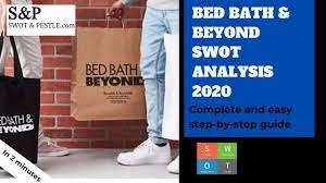Why stocks like bed bath & beyond, national beverage, and gsx techedu plummeted today. How To Do Bed Bath Beyond Swot Analysis Strengths Weaknesses Opportunities And Threats Decoded Youtube