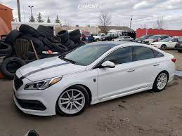 Here you are looking at one 18 x 8 hyundai factory oem wheel (rear) with 5 x 115 mm bolt pattern. 2015 Hyundai Sonata Sport 2 0t With 18x8 Konig Oversteer And Continental 235x45 On Coilovers 704346 Fitment Industries