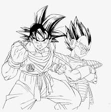Dragonball z anime coloring page. Dragon Ball Z Coloring Pages Line Art Png Image Transparent Png Free Download On Seekpng