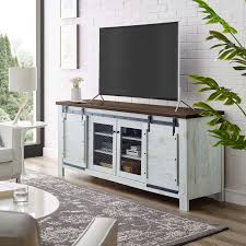 Reflects modern storage needs, shelves can be adjusted, ideal depth and not. Bennington 70 Rustic Sliding Door Buffet Table Sideboard In White Walmart Com Walmart Com