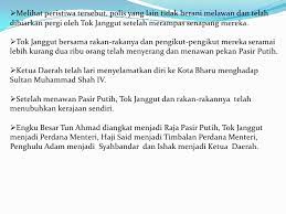 Tok janggut haji hassan bin panglima mat munas yang lebih dikenali sebagai tok janggut kerana memelihara janggut sampai ke paras dada ialah seorang penentang penjajahan british yang terbunuh semasa menentang pengenaan cukai oleh pihak british di kelantan, tanah melayu. Tok Janggut Presentation