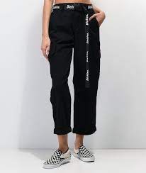 Dickies women's dress pants size 18, grey, cotton, spandex, new with tags. Dickies Belted Utility Black Crop Cargo Pants Zumiez