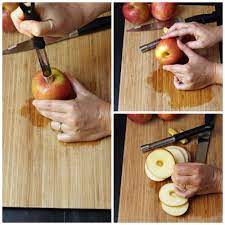 The citric acid in the juice helps keep the apple slices from turning brown. How To Slice An Apple 4 Different Methods Good Cheap Eats