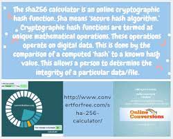 Convert For Free The Best Site For Sha256 Conversions Online Converter Online Calculator Algorithm