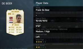 Frank de boer face converted from fifa 17/18/19 to fifa 20 by shadow_boy32. Fut Legends Werte
