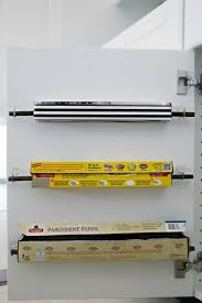 7 Brilliant Ways To Store Boxes Of Foil Parchment Paper And Plastic Wrap Kitchen Organization Diy Kitchen Storage Food Wrap Storage