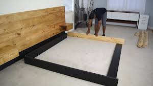 This set of plans is for a king size mattress. Diy Platform Bed With Floating Night Stands 7 Steps With Pictures Instructables