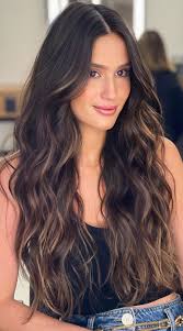 Sometimes, you want to flaunt a shade that boasts a cool tone, and ash chocolate brown hair fits the bill. Best Brown Hair Colour Ideas With Highlights And Lowlights Dark Chocolate Long Hair Beauty