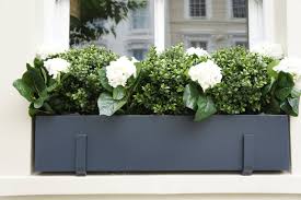 When it comes to planting window boxes, perennial flowers are the bomb diggety. Bespoke Metal Planter London Planters