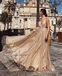 Robe Doree Mariage Robe Longue Decollete Plongeant Robe De Soiree Ado Robe De Demoiselle D Honneur Robe Longue Bal De Promo
