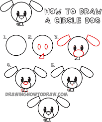 Check spelling or type a new query. Big Guide To Drawing Cute Circle Animals Easy Step By Step Drawing Tutorial For Kids How To Draw Step By Step Drawing Tutorials Dog Drawing For Kids Drawing Tutorials For