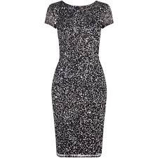 Adrianna Papell Cap Sleeve Beaded Cocktail Dress Charcoal 105 Liked On Polyvore Featurin With Images Embellished Cocktail Dress Sparkly Cocktail Dress Cocktail Dress
