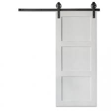 Black And White Barn Door 3 Panel White Sliding Door Barn Doors Sliding Barn Door Interior Barn Doors