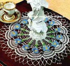 Small doilies are great for under a vase or candle, and the larger doilies can be used for larger displays. Blue Bell English Doily Pattern Free Vintage Crocheted Doilies