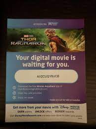 Select unlock and press the ok button to confirm; Free Digital Code For Anyone Who Wants It Thor Ragnarok Disney Movie Rewards Codes Disney Movie Rewards Coding