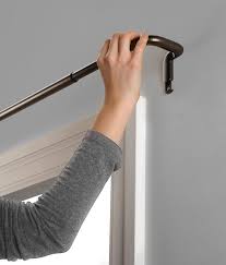 Ball drapery double rod set oil rubbed bronze. Amazon Com Umbra 242732 797 Twilight 28 48 Inch Room Darkening Drapery Rod System 28 Inches To 48 Inches Auburn Bronze Home Kitchen