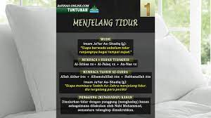 Tuntunan Menjelang Tidur Safinah Online Com Berbagi Pengetahuan Tentang Mazhab Ahlulbait Membaca Pengetahuan Tidur