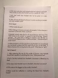 Lady Macbeth Sample Answer | English Literature - Gcse Aqa | Thinkswap