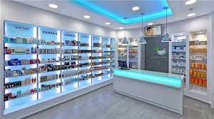 Glass Shelves Retail Pharmacy Interior Design 016 Retail Shop Interior Design Store Layout Design Pharmacy Design Store Design Interior Pharmacy Decor