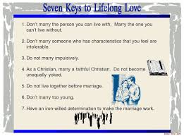 Seven Keys To Lifelong Love Barnes Bible Charts Personal