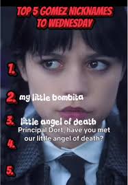 Wednesday Nicknames by Gomez in Tamil