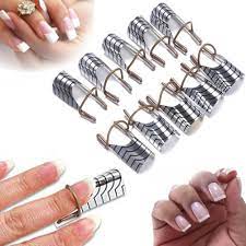 5pcs Women Reusable Uv Gel Acrylic Tips Nail Art Extension Guide Form Tool Acrylic Tips Nail Art Hacks Gel Nail Extensions