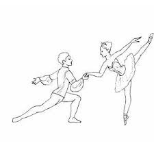 These pages aren't numbered, just clean illustrations. Couple Dancing Ballet Coloring Page